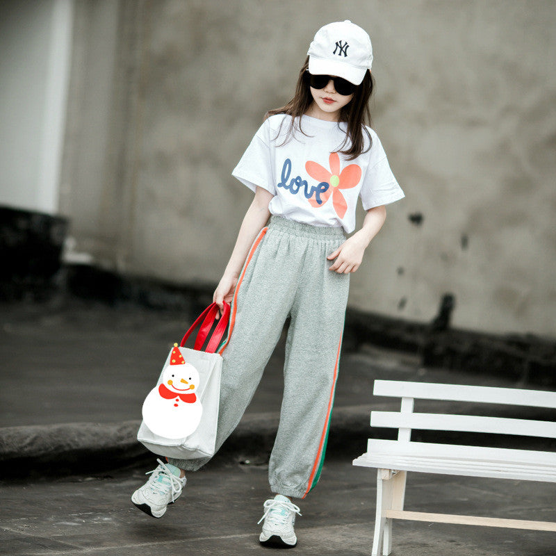 Western Style Children'S Sports Bloomers, Big Children'S Thin Casual Trousers