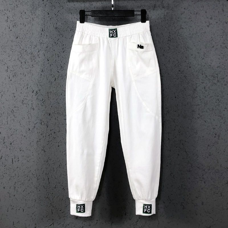 High-waisted Cropped Casual Jeans