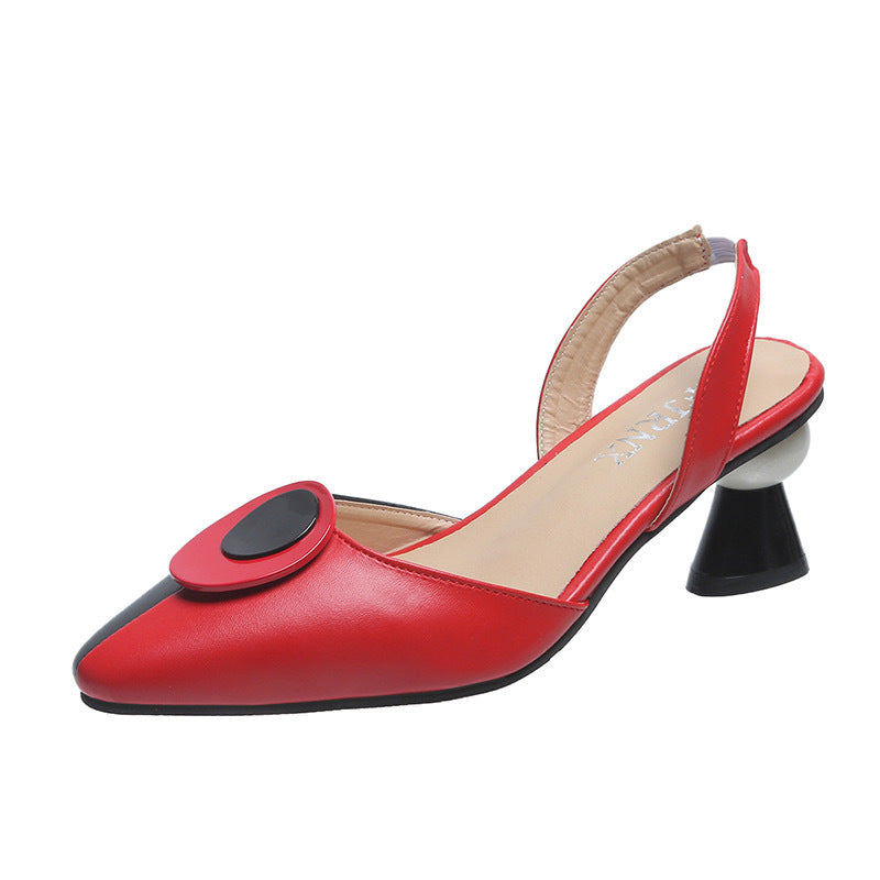 High Heel Women's Color Matching Fashion Sandals