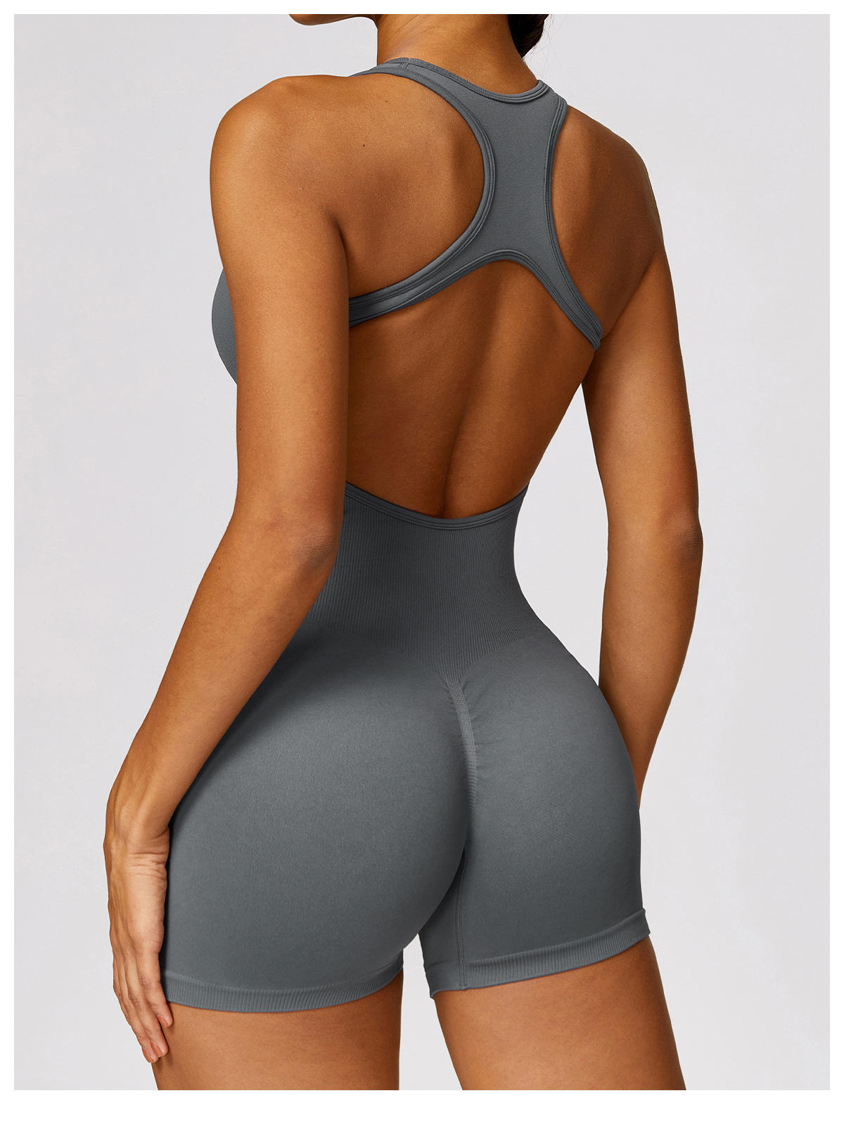 Women's Sleeveless Bodysuit Workout Yoga Gym One Piece Yoga Jumpsuit Women