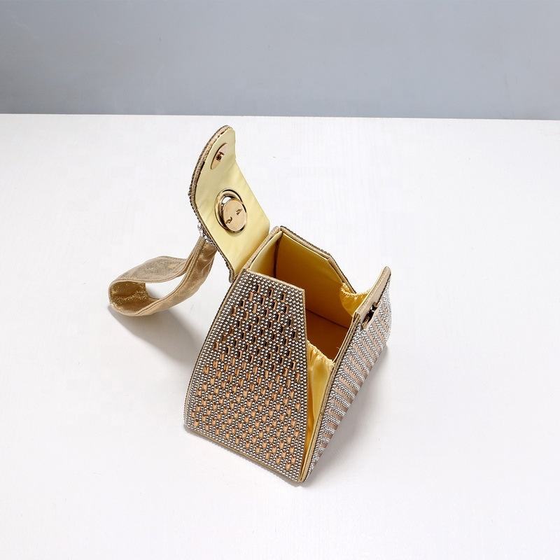 Party Clutch Bags for Women Luxury Ladies Evening Bag Triangle Wedding Bridal Bag