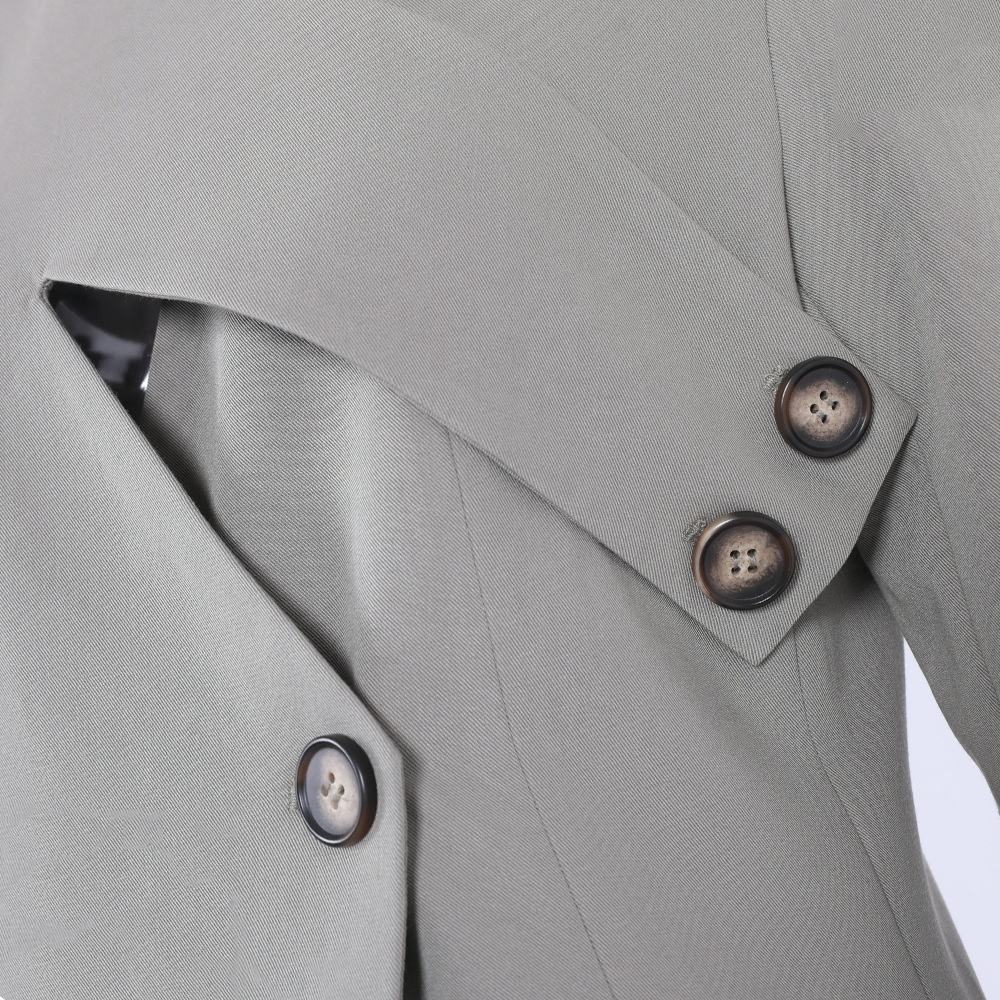 New Style Fashion Cross Design Blazers Ladies Women V-neck Irregular Waist women's suits & blazers