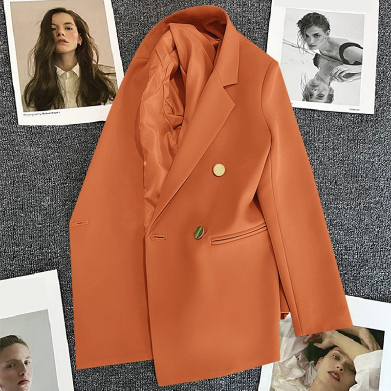 Women's Suit Coat Elegant Sports Casual Blazer Korean Fashion Luxury Jacket Spring Autumn Solid Color Ladies Clothing