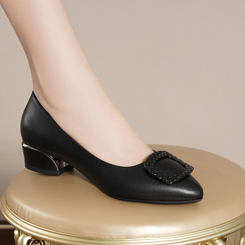 New arrival office shoes women low heel pumps heel shoes ladies dress shoes