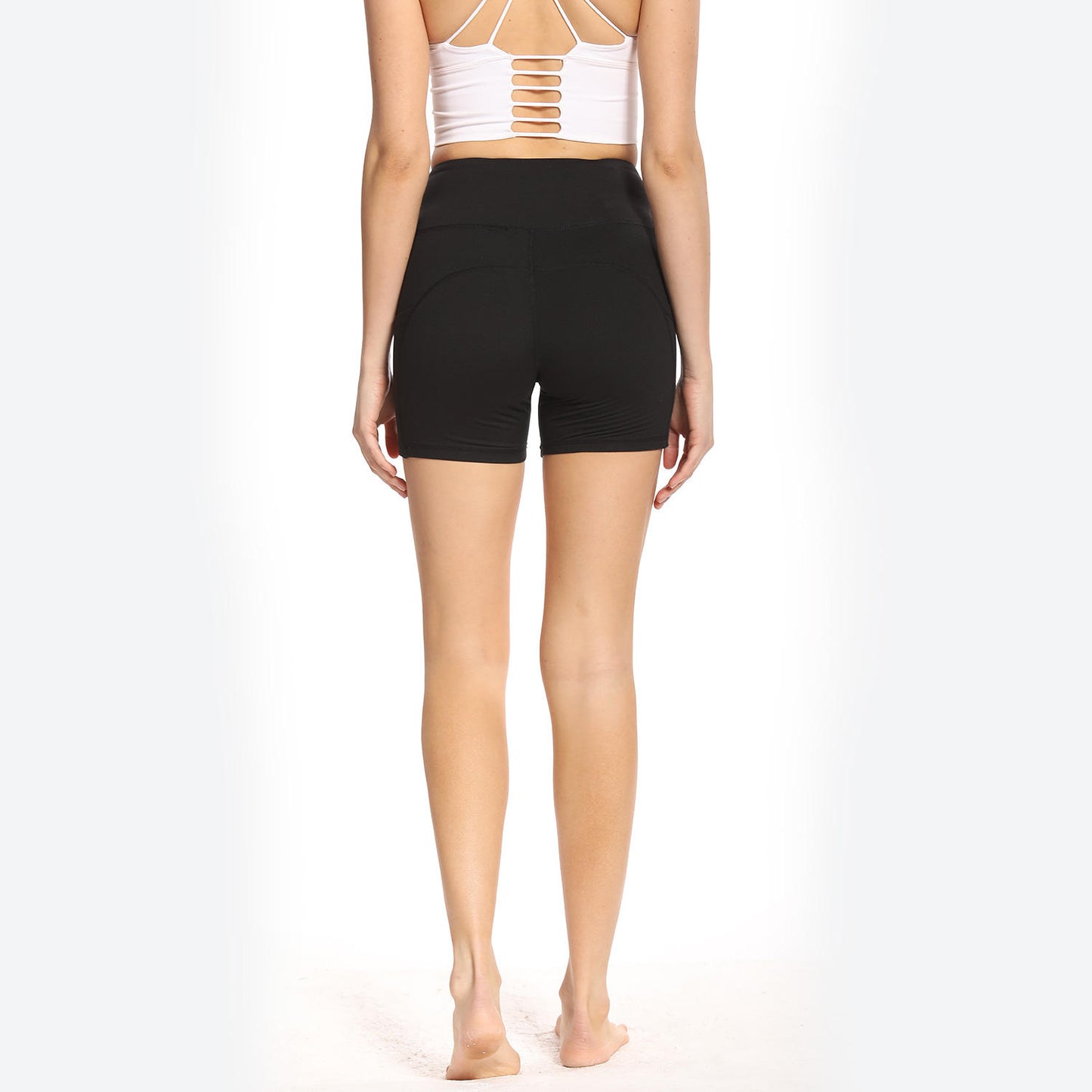 Yoga Sexy Casual Shorts Custom Logo Cycling Solid Color Bike Gym High Waist Breathable Shorts
