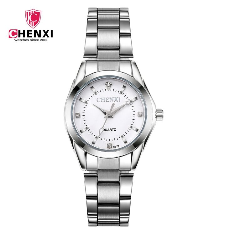 High Quality Stainless Steel Female Quartz Watches Ladies Fashion Girl Water Resistant Rhinestone Watch