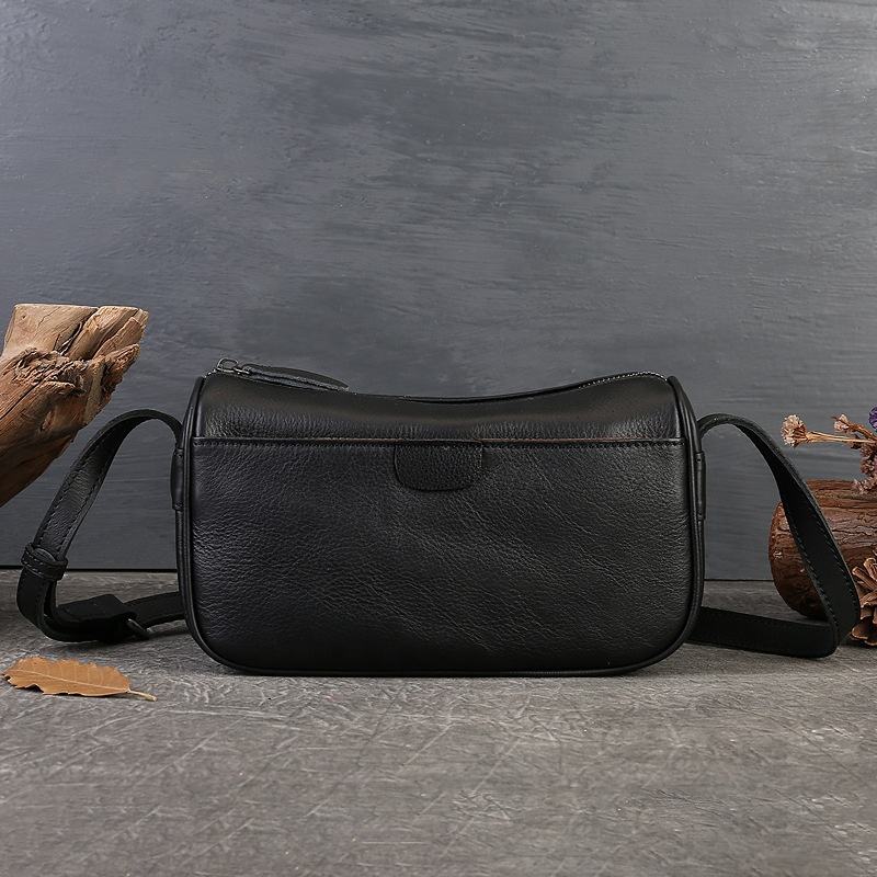 Handmade Cowhide Bag Genuine Leather Women's High-End Niche Shoulder