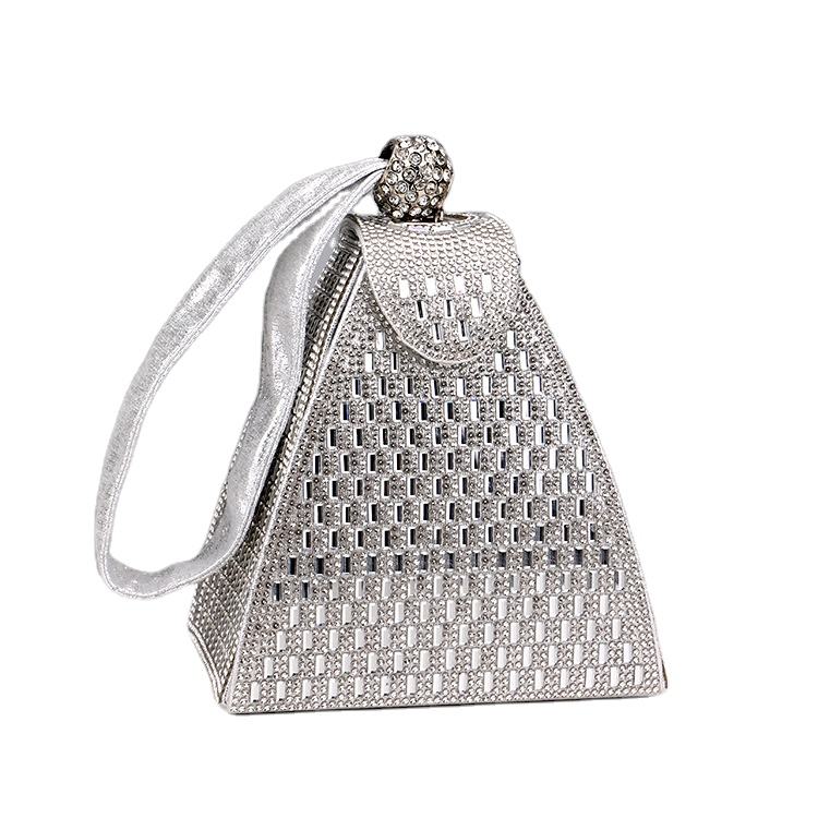 Party Clutch Bags for Women Luxury Ladies Evening Bag Triangle Wedding Bridal Bag