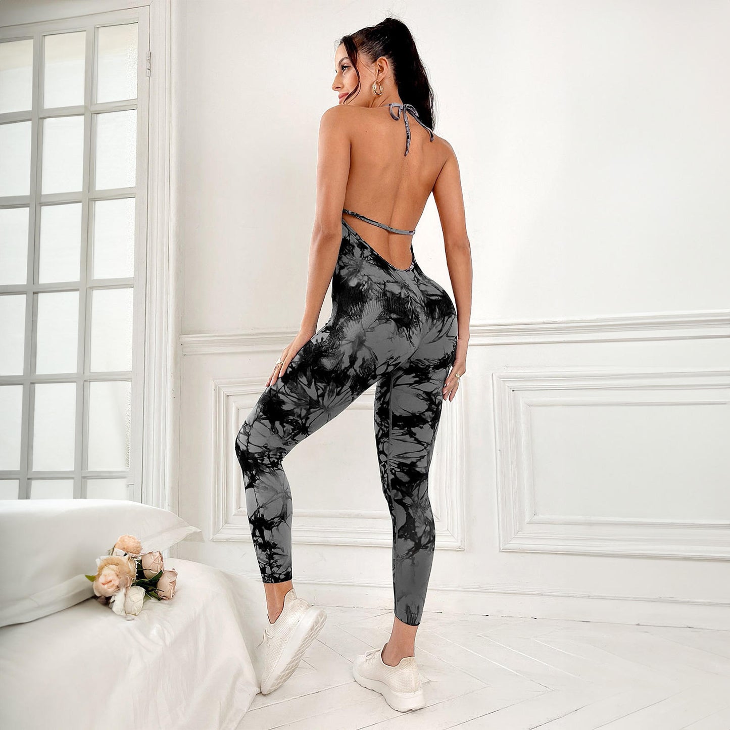 Girls Yoga Jumpsuit Quick Wicking Breathable Seamless For Women
