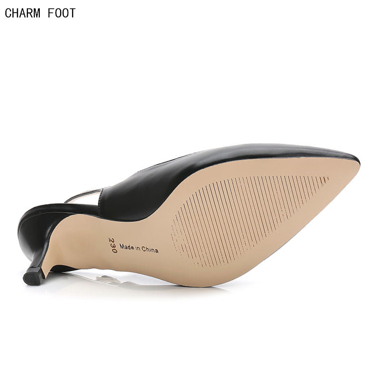 Formal work solid women high heel shoes