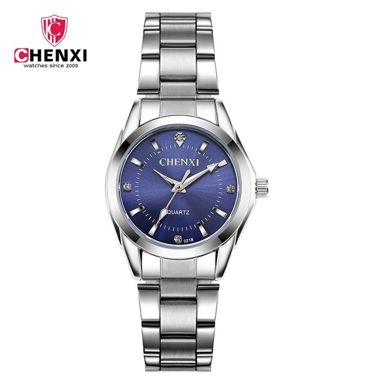 High Quality Stainless Steel Female Quartz Watches Ladies Fashion Girl Water Resistant Rhinestone Watch