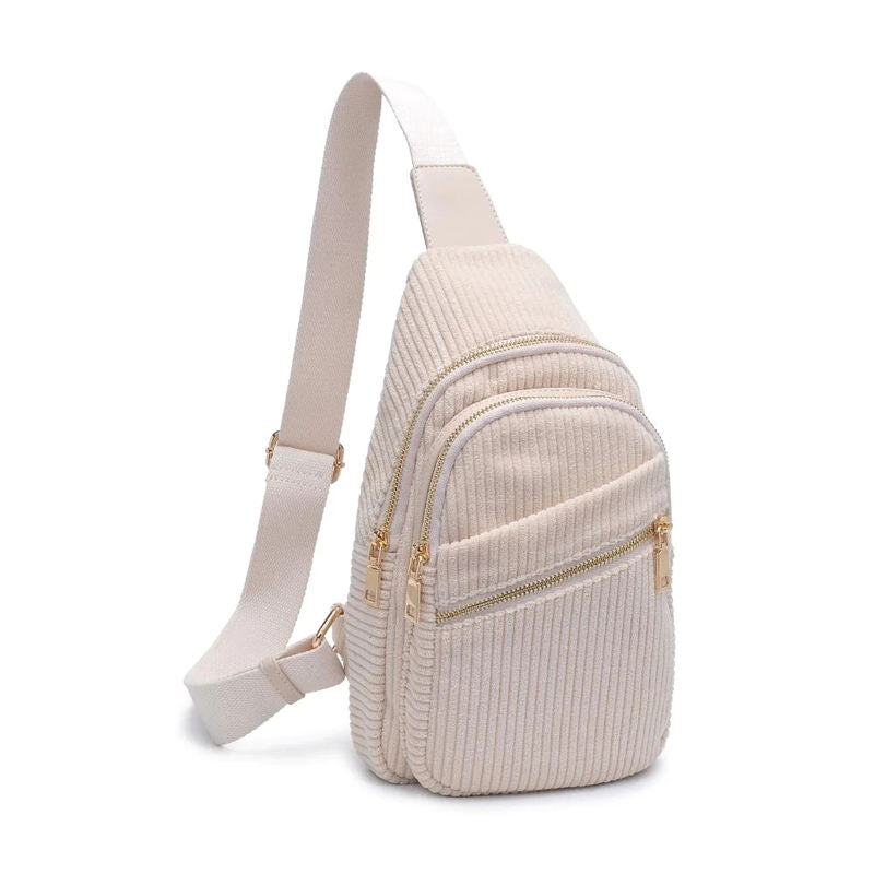 Waist Belt Chest Bags Wholesale Ladies Zipper Sling Bags For Women Crossbody Woman Corduroy Bag