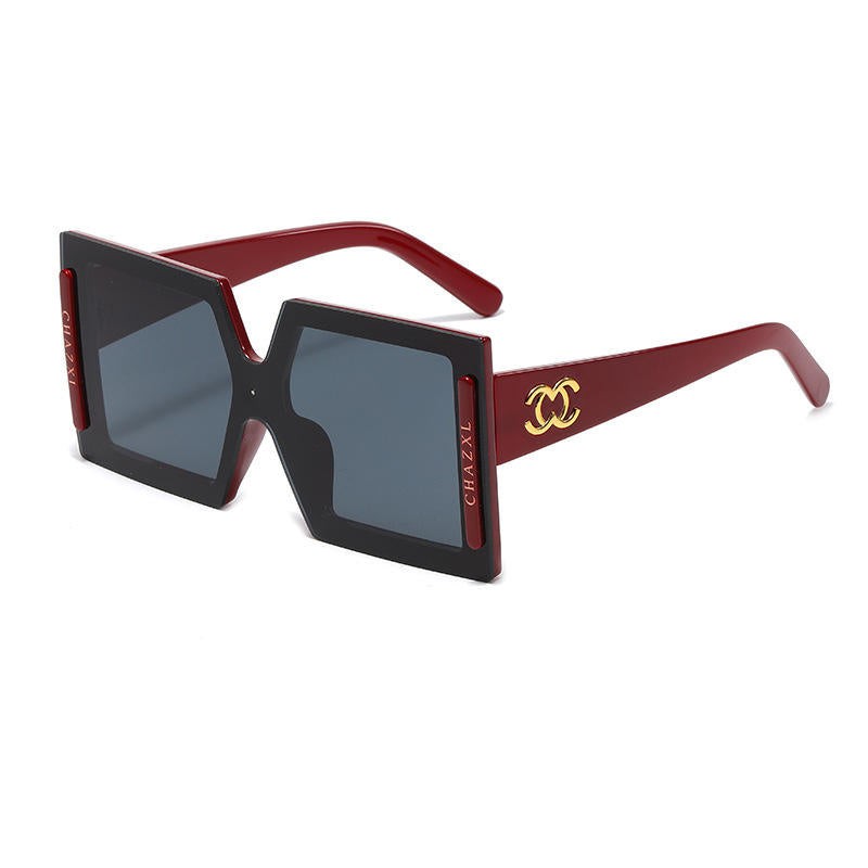 New Arrival Designer Oversized Big Frame Square Sunglasses For Women
