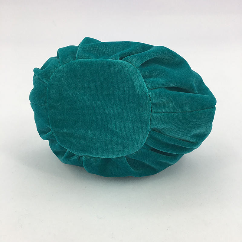 New style round shape make up bag velvet cosmetic bag