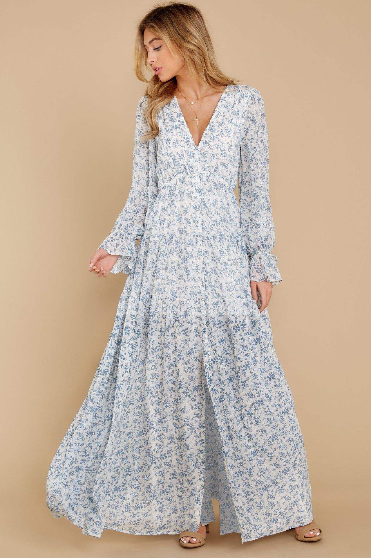 Floral Summer Beach Bohemian Ladies Dresses