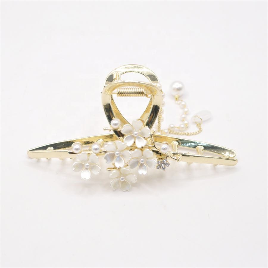 Women's Metal Flower Hair Claw Female Hair Accessories