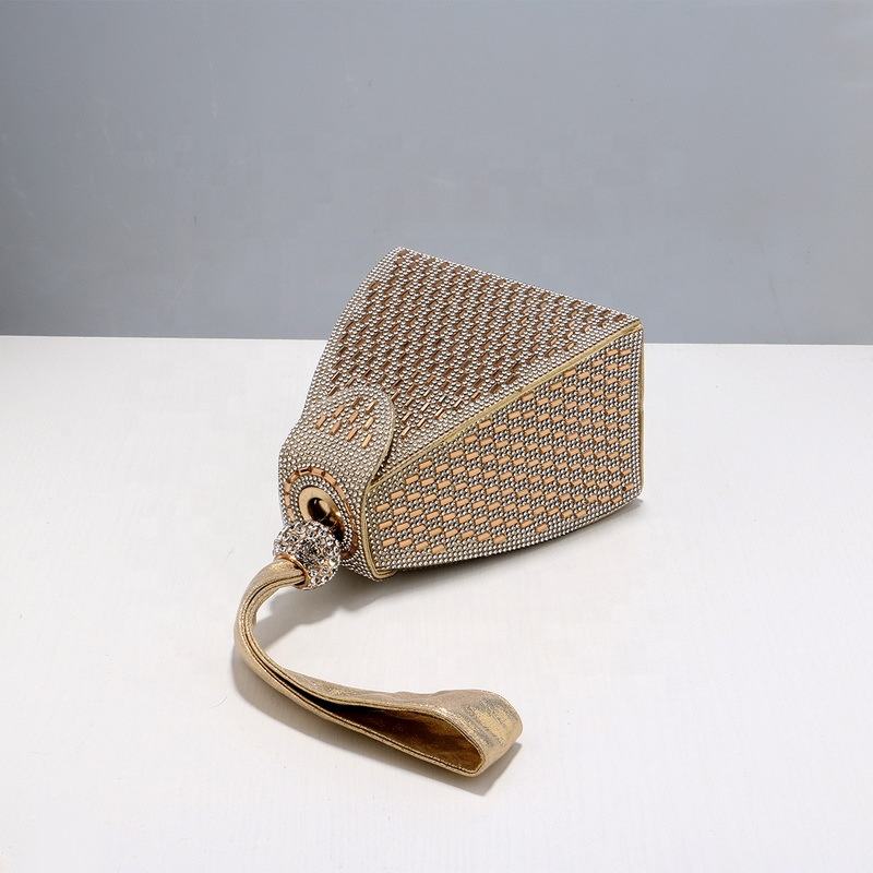 Party Clutch Bags for Women Luxury Ladies Evening Bag Triangle Wedding Bridal Bag