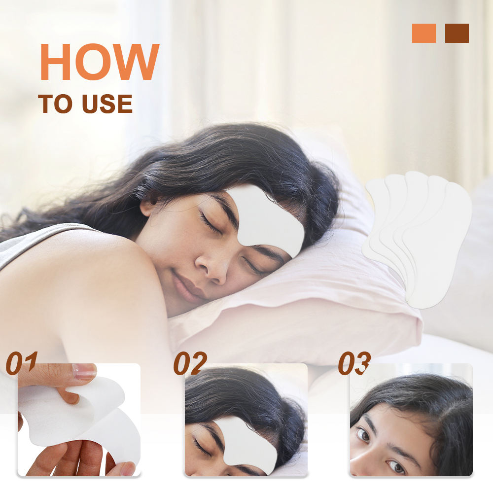 10 pcs The latest beauty trend while sleeping use Skin fatigue relief forehead care tool gel forehead patches for Reduce Fine Wrinkles