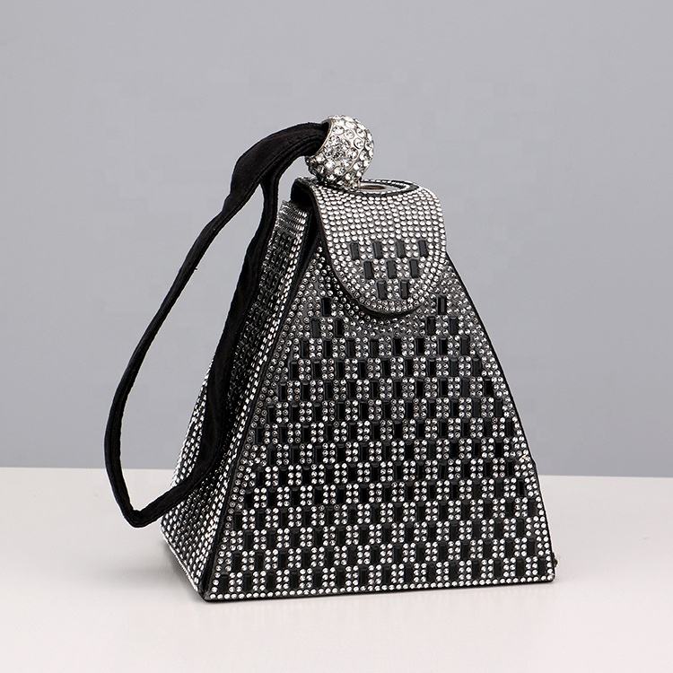 Party Clutch Bags for Women Luxury Ladies Evening Bag Triangle Wedding Bridal Bag