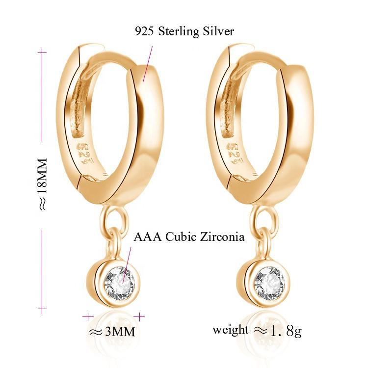 POLIVA Plated Gold Silver Earring Women 925 Sterling Jewelry Earrings