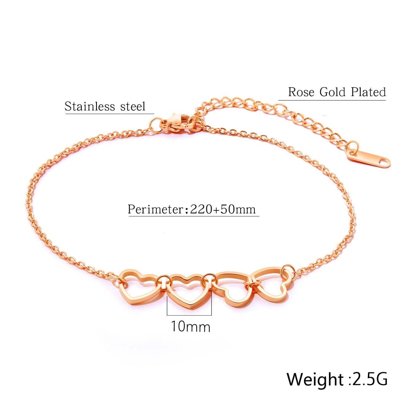Fashion jewelry girl gift Stainless Steel Anklets