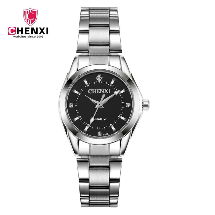High Quality Stainless Steel Female Quartz Watches Ladies Fashion Girl Water Resistant Rhinestone Watch