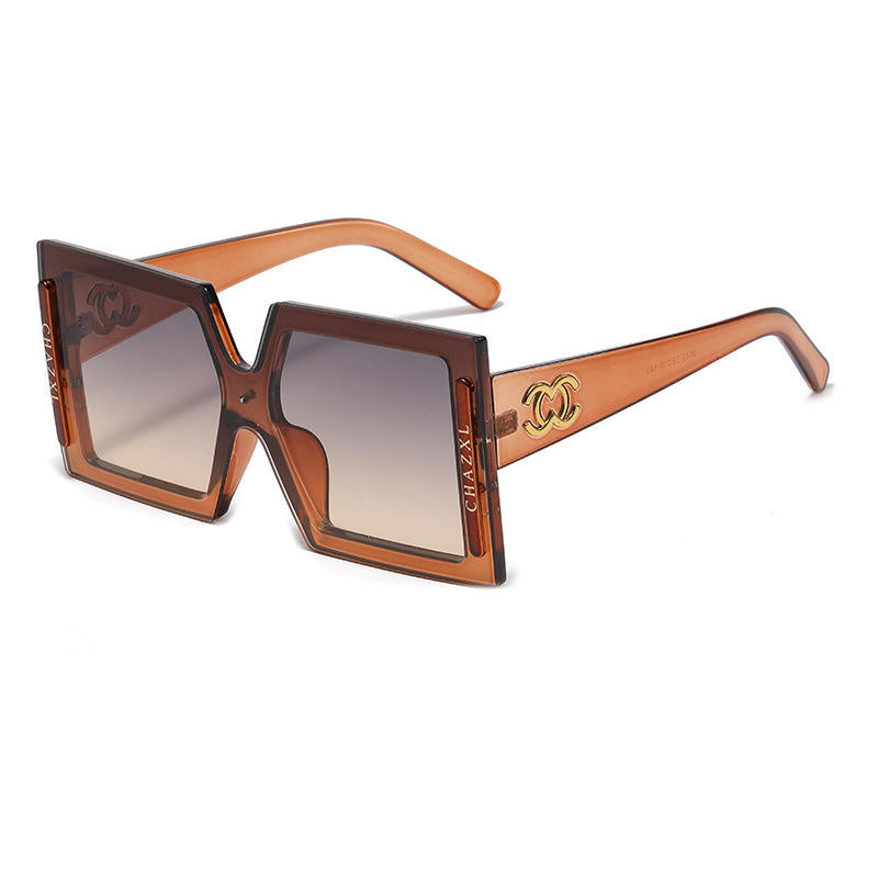 New Arrival Designer Oversized Big Frame Square Sunglasses For Women
