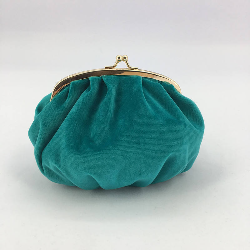 New style round shape make up bag velvet cosmetic bag
