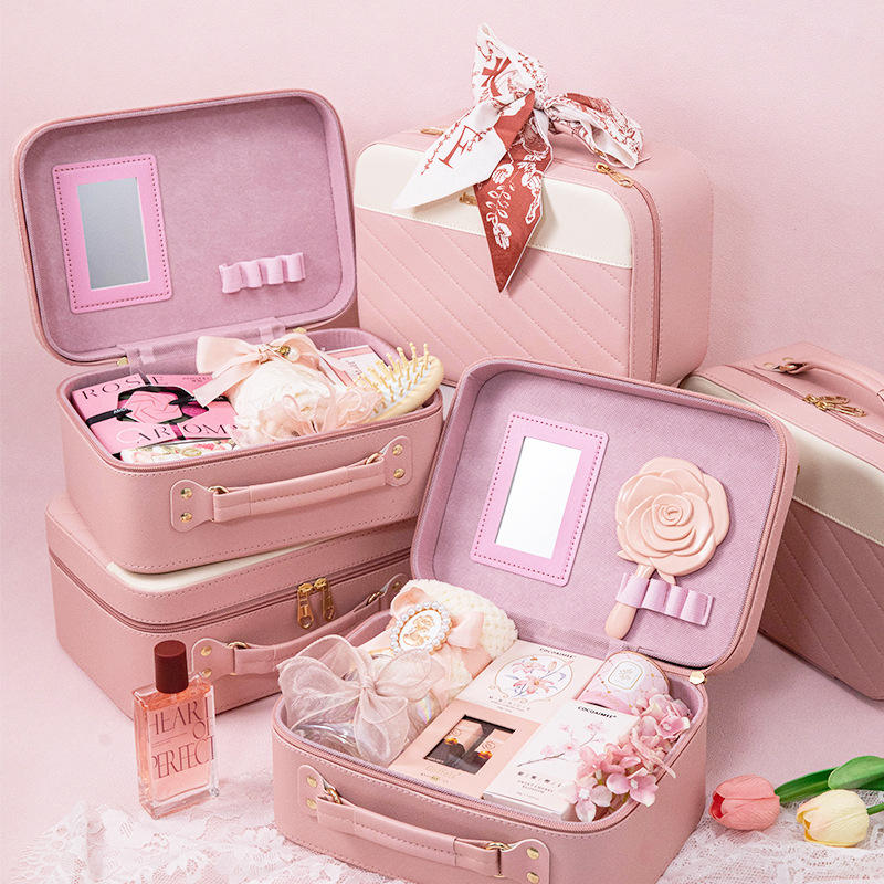 Handheld Makeup Bag Gift Set Girls Practical Luxurious Light Senior Sense Birthday Gift Bridesmaids Moms Elegant Light Luxury