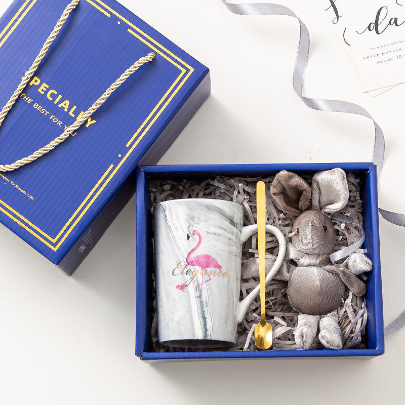Ladies Birthday Gift Set Customized Ceramic Mug and Lovely Towel for Weddings and Promotions Guests' Souvenir Items