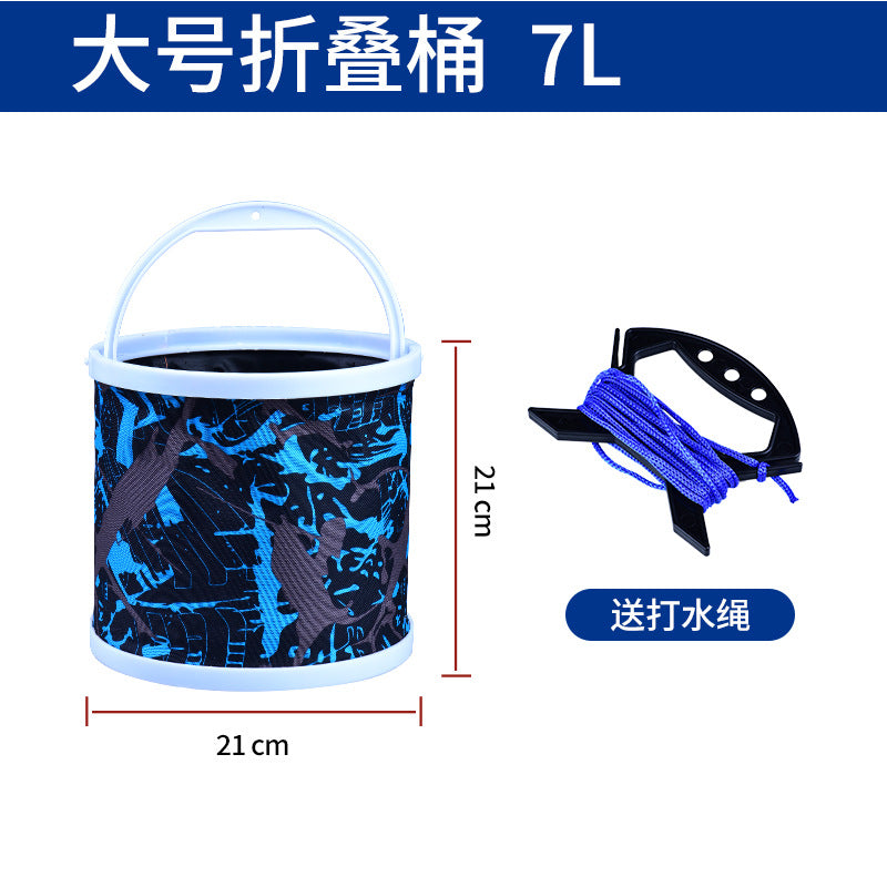 Portable Outdoor Travel Collapsible Bait Fish Bucket Bag
