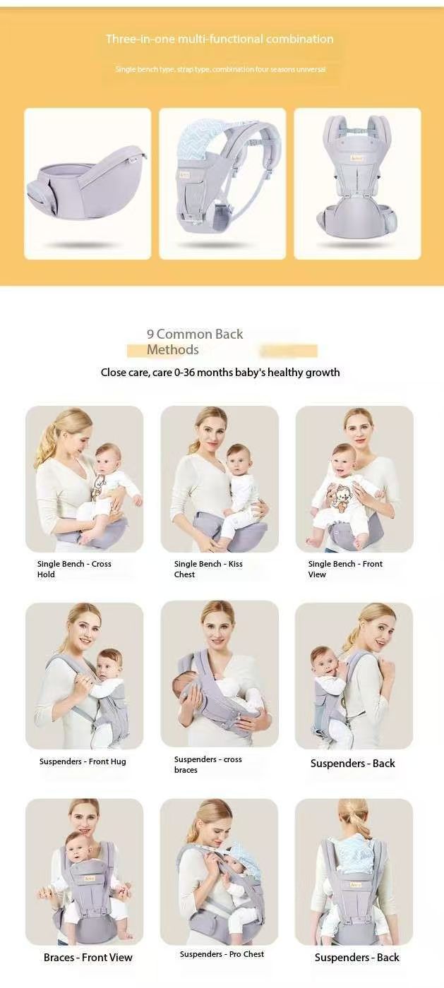 360° Baby Soft Carrier Comfortable Adjustable Positions Breastfeeding Fits Newborn Infant Toddler