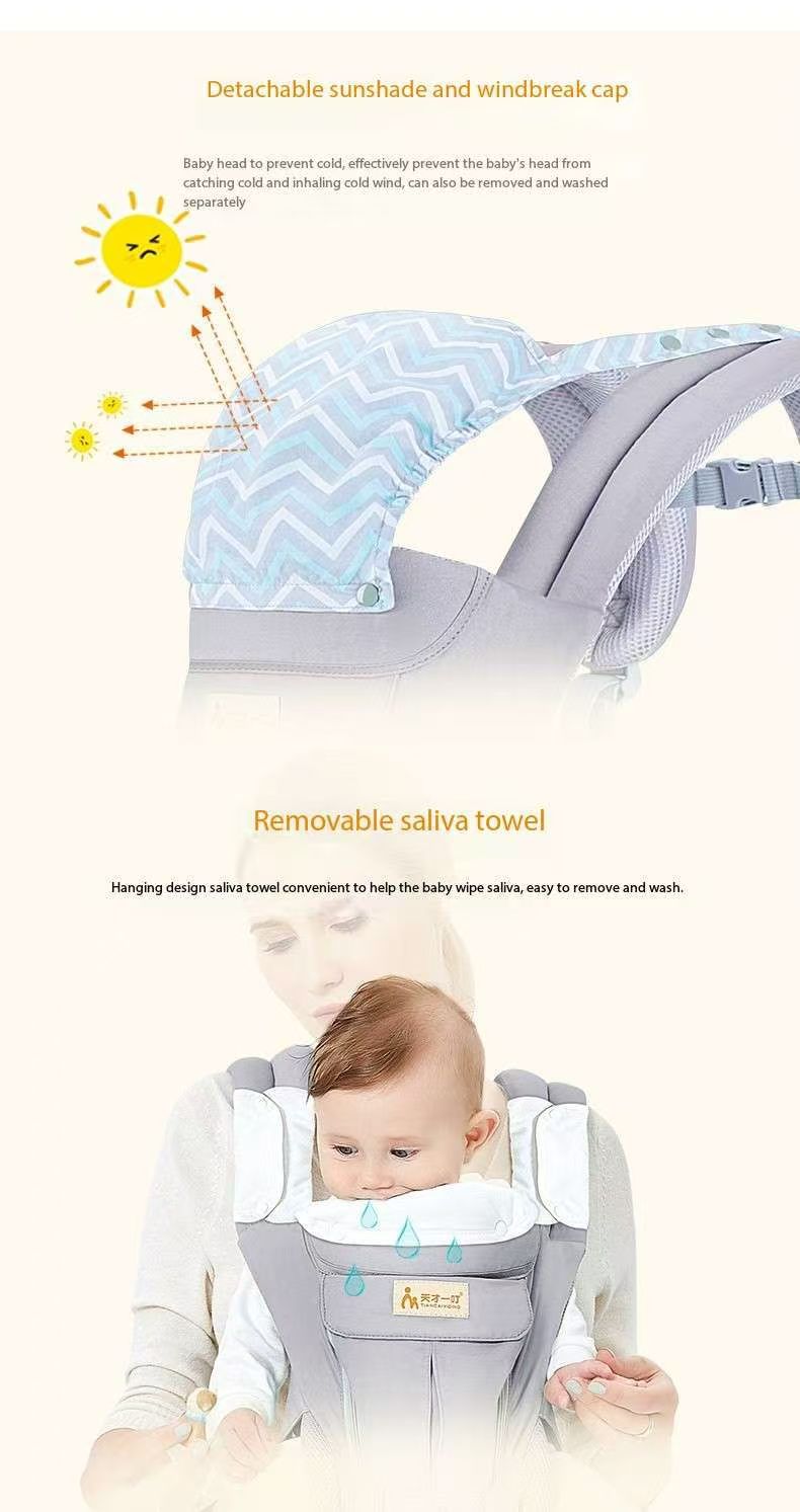 360° Baby Soft Carrier Comfortable Adjustable Positions Breastfeeding Fits Newborn Infant Toddler