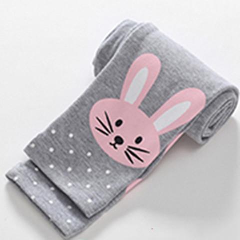 Spring And Autumn Little Girl Bottoming Zipper Pants For Outer Wear