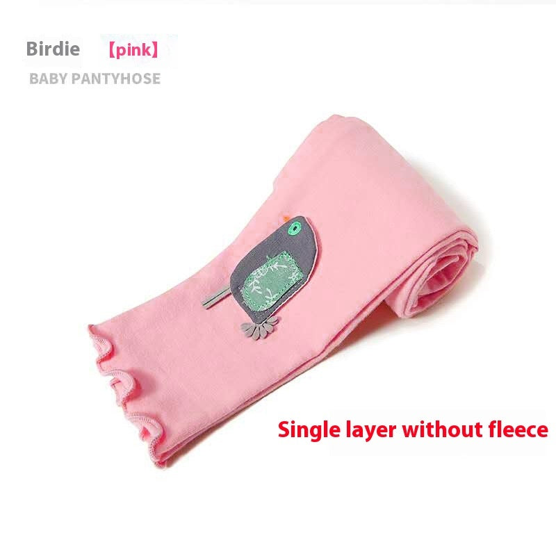 Sweet Cropped Ruffled Underwear Fleece Lined Padded Warm Keeping Slim-fit Trousers
