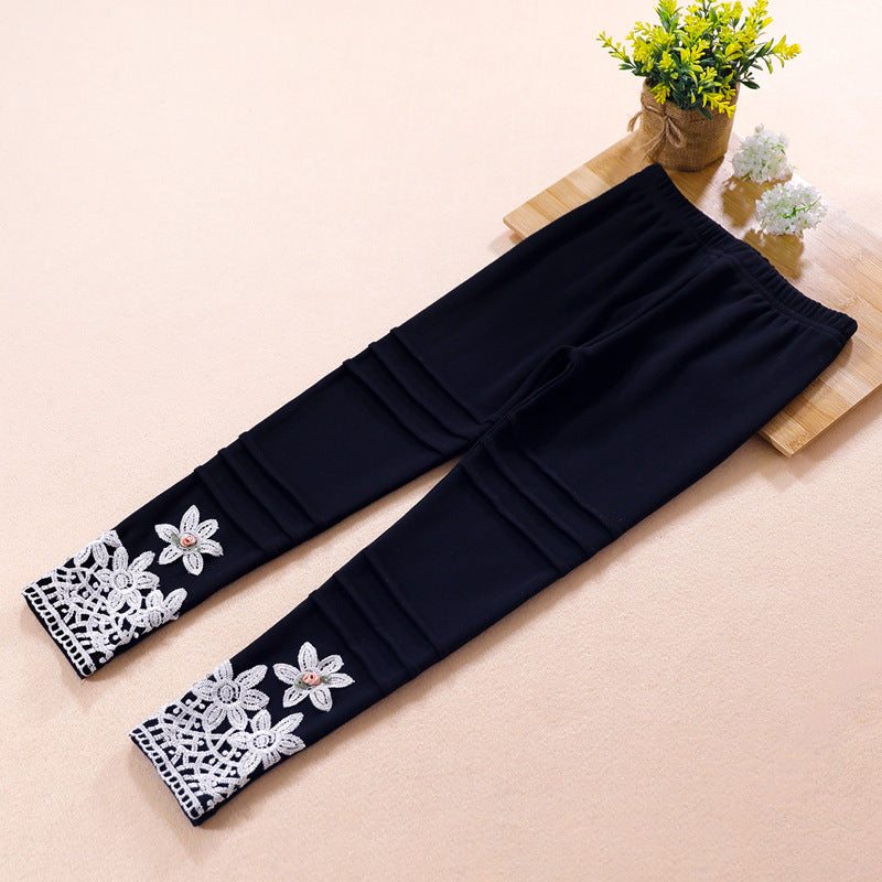 Children's Western Style Lace Long Pants