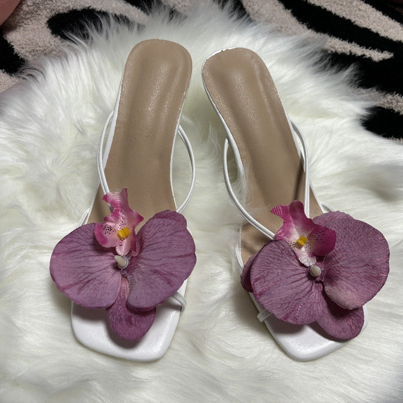 Flower Stylish Beach Slippers For Women