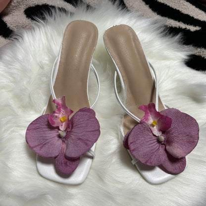 Flower Stylish Beach Slippers For Women