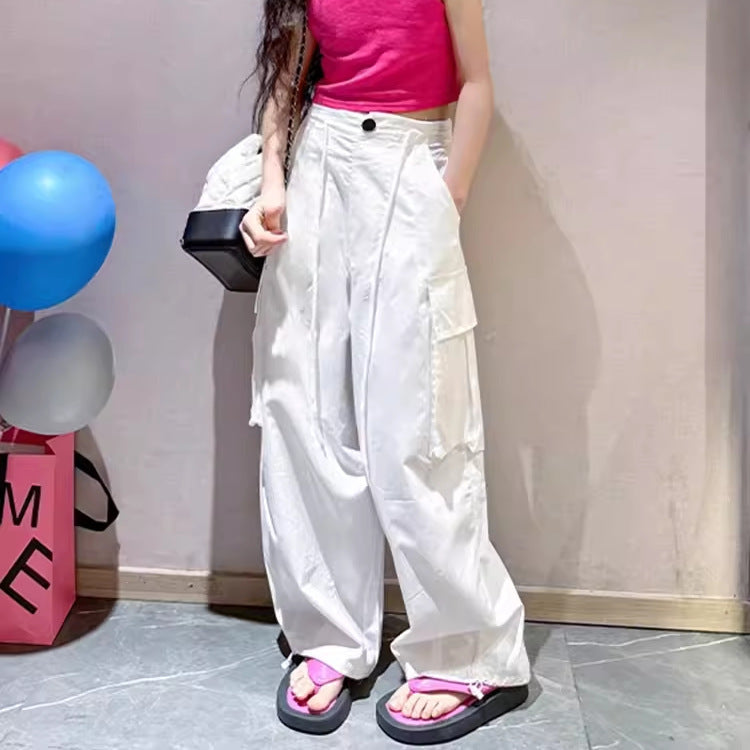 Girls' Overalls Thin Women's Older Children Hip Hop Costume