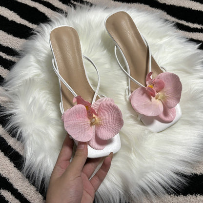 Flower Stylish Beach Slippers For Women