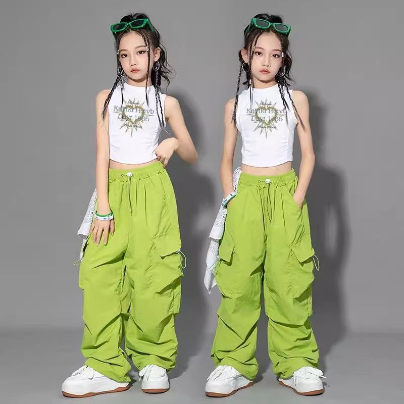 Girls' Overalls Thin Women's Older Children Hip Hop Costume