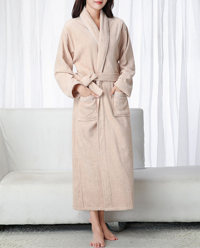 White Towel Bathrobes Spa Robe Pajamas Women Clothing Sleepwear