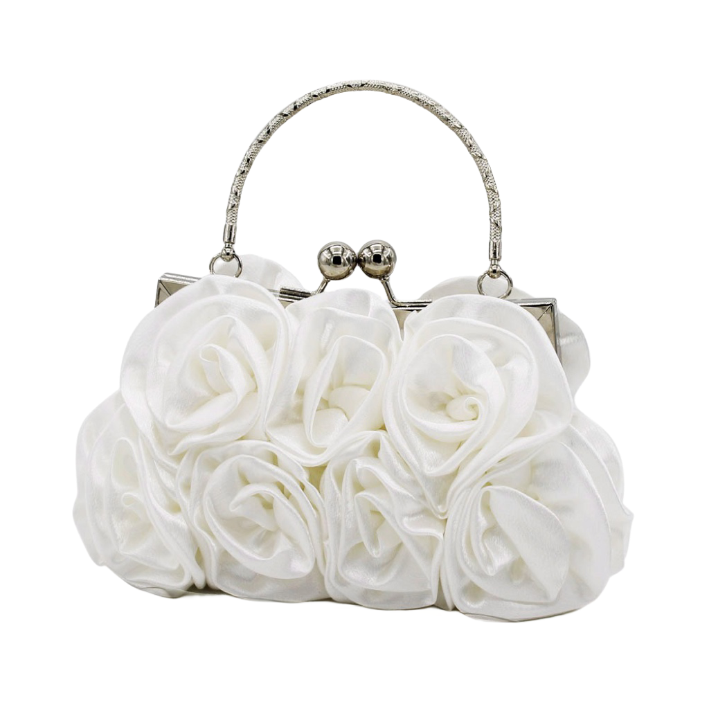 New Sweet and Cute Women's Handheld Rose Bag Evening Dress