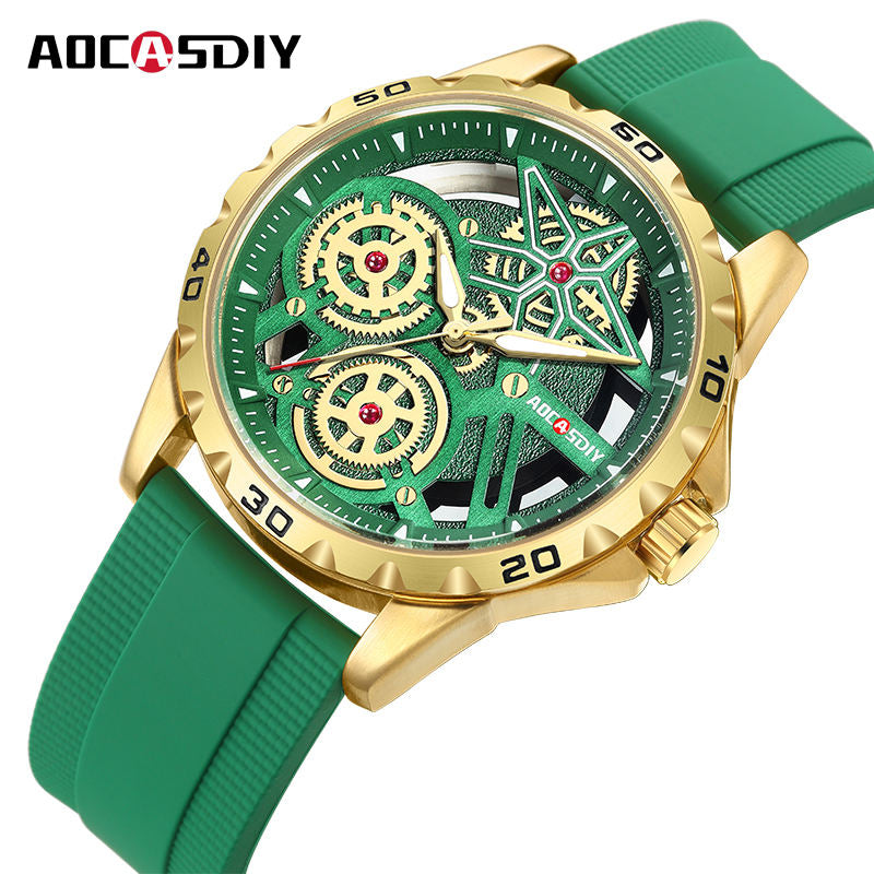 Sports Chronograph Wristwatch Watch with Box relojes hombre