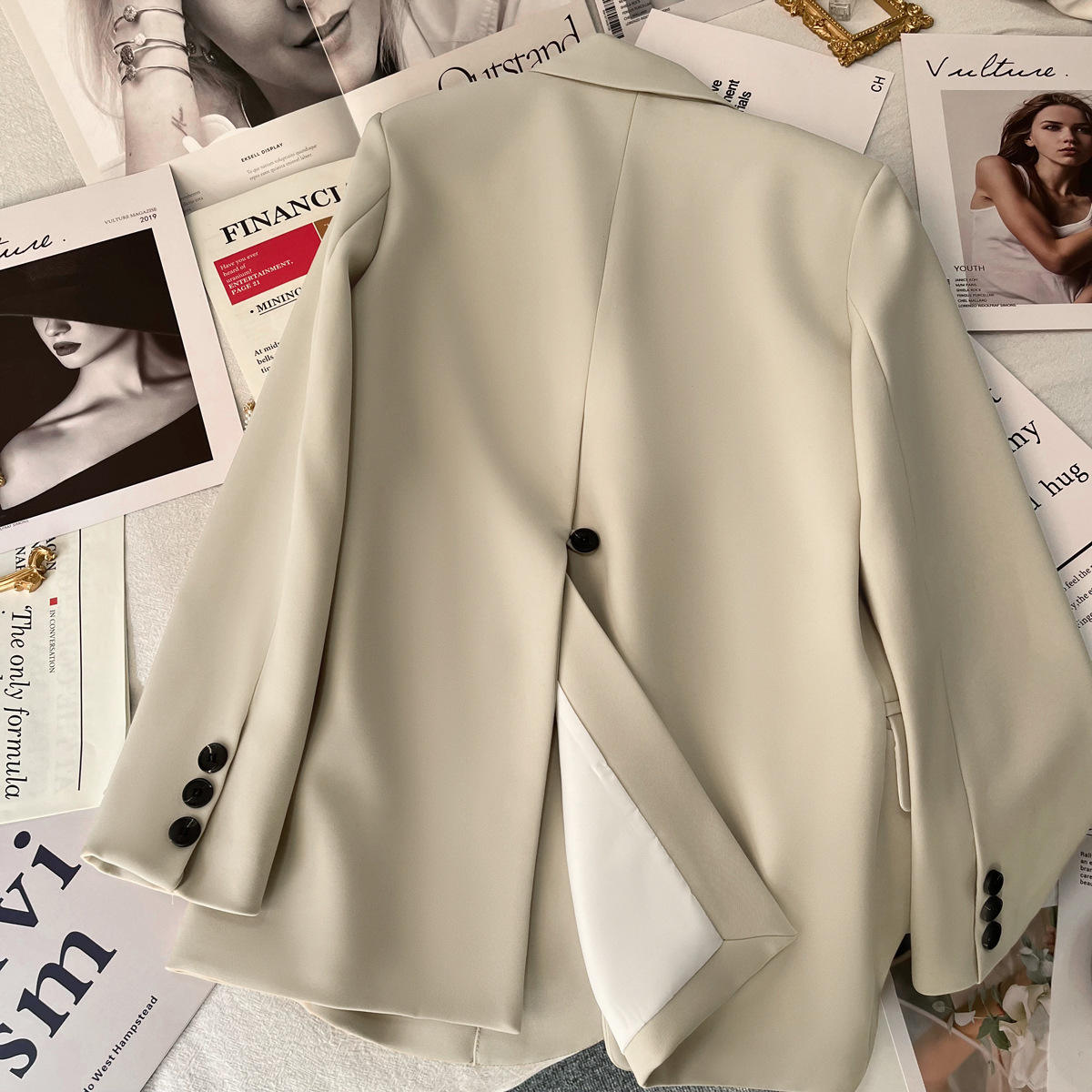 New Design Ladies Business Long Sleeve Women Blazer Suit Jacket High Quality Elegant Casual Coat