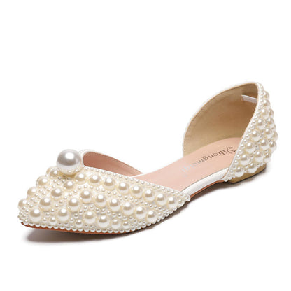Ladies Formal Wear Wedding Party Bride Flat Shoes