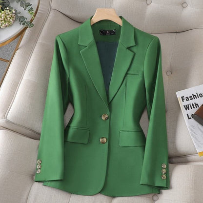 spring and summer Cotton and hemp suit woman new casual fashion suit commute coat