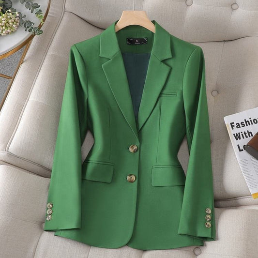 spring and summer Cotton and hemp suit woman new casual fashion suit commute coat
