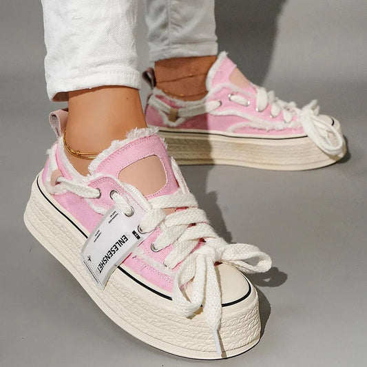 Luxury designer shoes Platform Patchwork Casual Shoes