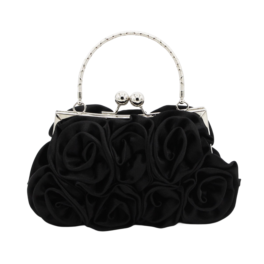 New Sweet and Cute Women's Handheld Rose Bag Evening Dress